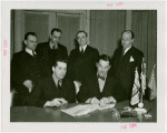 Russia (USSR) Participation - Grover Whalen and officials signing contracts