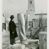 Russia (USSR) Participation - Building - Dismantling - Man and legs of Statue