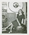 Woman and springless dial scale