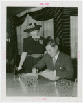 South Carolina Day - Governor Burnet Maybank signing guestbook