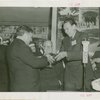 Special Days - Mayor of Kingston presents bowl of cherries to Fiorello LaGuardia at Ulster County Day