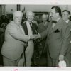 Special Days - Grover Whalen and founder shake hands at Lions Day