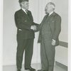 Special Days - American Legion Day - Member and Harvey Gibson shaking hands