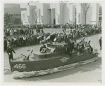 Special Days - American Legion Day - Float in shape of battleship in parade