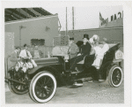 Special Days - Charlie McCarthy Day - Charlie McCarthy with American Jubilee cast members in touring car.