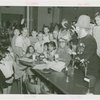 Special Days - Children's Day - Group at lunch table with clown