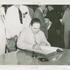 Special Days - Governors' Day - John Miles (Governor of New Mexico) signing register