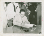Special Days - Governors' Day - John Miles (Governor of New Mexico) signing register