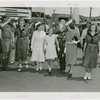 Special Days - Infantile Paralysis Day - Girl with nurse, clown, boy scouts and girl scouts