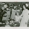 Special Days - Infantile Paralysis Day - Eskimo children with girl, nurse and crowd