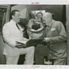 Special Days - Infantile Paralysis Day - Fred Snite - In iron lung with father signing guestbook held by Grover Whalen