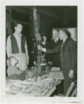 Special Days - Inventors' Day - Morris Honig with fire rescue ladder