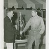 Special Days - Journal American Day - James Mullen receiving trophy from C.F. Chapman