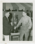 Special Days - Journal American Day - James Mullen receiving trophy from C.F. Chapman