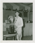 Special Days - Journal American Day - Dick McFadyen with trophy