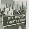 Special Days - Knights of Columbus Day - Hugh Doyle giving speech