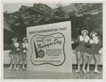 Special Days - Newspaper Day - Women on ice-skates with advertisement
