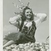 Special Weeks - Farm Week - Onion Queen sitting on pile of onions