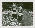 Special Weeks - Tulip Week - Girls in costumes looking at tulips
