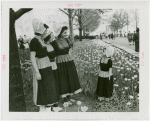 Special Weeks - Tulip Week - Women and child in costumes in tulip bed