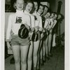 Sports - Christy Walsh with women in Trylon and Perisphere sweaters
