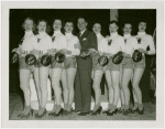 Sports - Christy Walsh with women in Trylon and Perisphere sweaters