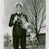 Sports - Captain of Navy Crew with trophy