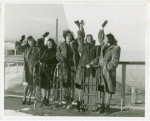 Sports - Group of women with sleds