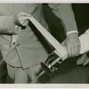 Sports - Man taping foil to Helena Mroczkowka's hand