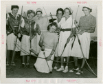 Sports - Archery - Group of women with bows and arrows