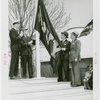 Sports - Banner - Group of men raising Navy flag