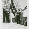 Sports - Banner - Group of men raising Navy flag