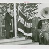Sports - Banner - Group of men raising flag