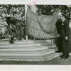 Sports - Banner - Group of men raising Saint Mary's College of California flag