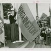 Sports - Banner - Two men raising Washington flag