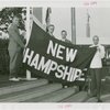 Sports - Banner - Group of men raising New Hampshire flag