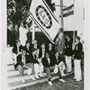 Sports - Banner - Group of men raising Amateur Athletic Union flag