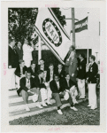 Sports - Banner - Group of men raising Amateur Athletic Union flag
