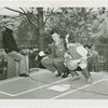 Sports - Baseball - Harry Danning teaching boys how to catch