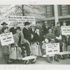Sports - Baseball - Zeke Bonura, Connie Mack and Harry Danning in pushcarts