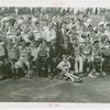 Sports - Baseball - Lou Gerig, Bucky Harris, Joe DiMaggio and Joe McCarthy with the Leftys and the Rightys baseball teams