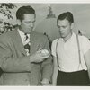 Sports - Baseball - Paul Derringer with Typical American Family boy
