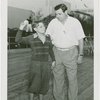 Sports - Baseball - Ruth, Babe - With boy throwing ball