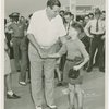 Sports - Baseball - Ruth, Babe - Shaking boys hand