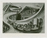 Sports - Bobsledding - Sketch of bobsled course