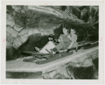 Sports - Bobsledding - Two boys sitting on bobsled