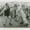 Sports - Boxing - Tony Galento demonstrating boxing on blow up dummy