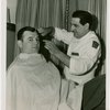 Sports - Boxing - Jimmy Braddock getting trim from barber
