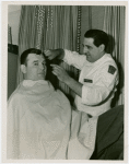 Sports - Boxing - Jimmy Braddock getting trim from barber