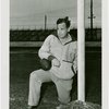 Sports - Football - Man on knee with football